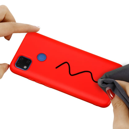 For Xiaomi Redmi 9C Pure Color Liquid Silicone Shockproof Full Coverage Protective Case(Red) - Xiaomi Accessories by buy2fix | Online Shopping UK | buy2fix