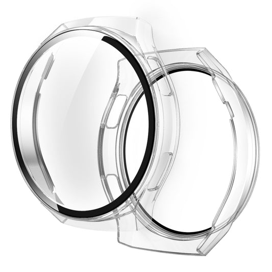 For Huawei Watch GT2e 2 in 1  Tempered Glass Screen Protector + Fully Plating PC Case(Transparent) - Smart Wear by buy2fix | Online Shopping UK | buy2fix
