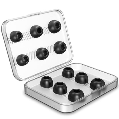 12 PCS Wireless Earphone Replaceable Memory Foam Ear Cap Earplugs for AirPods Pro, with Storage Box(Black) - Apple Accessories by buy2fix | Online Shopping UK | buy2fix