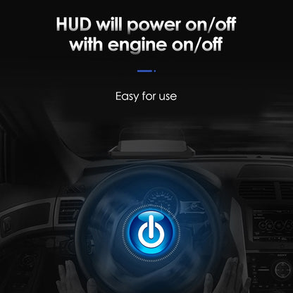 L3 HUD Head-up Display Car OBD2 Digital Display - Head Up Display System by buy2fix | Online Shopping UK | buy2fix