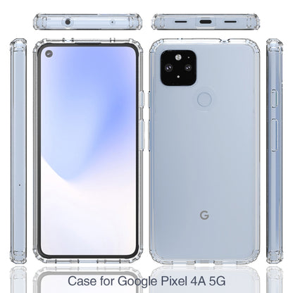 For Google Pixel 4a 5G Scratchproof TPU + Acrylic Protective Case(Transparent) - Mobile Accessories by buy2fix | Online Shopping UK | buy2fix
