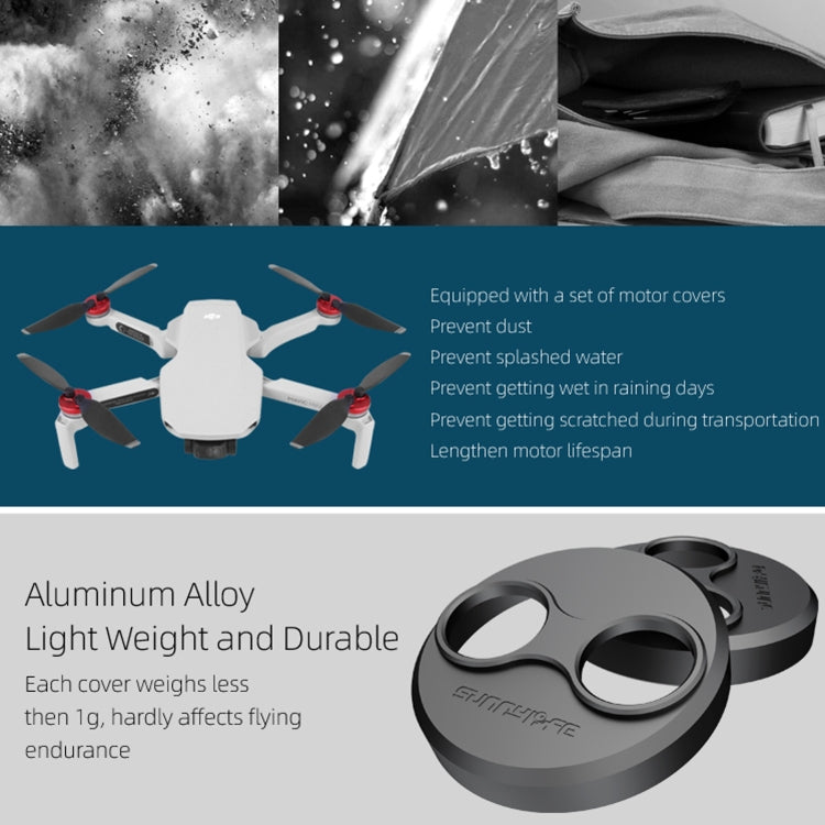 Sunnylife Dust-proof Waterproof Aluminum Alloy Motor Cover for DJI Mini 3 Pro/Mavic Mini/Mini SE(Black) - Other by null | Online Shopping UK | buy2fix