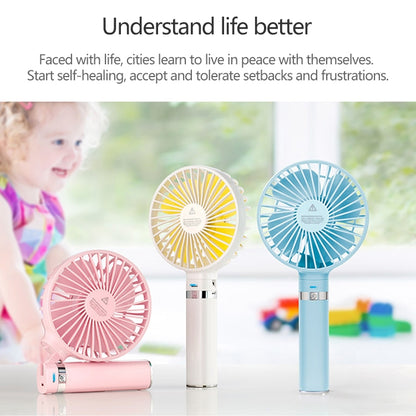 S2 Portable Foldable Handheld Electric Fan, with 3 Speed Control & Night Light (White) - Consumer Electronics by buy2fix | Online Shopping UK | buy2fix