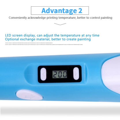 Hand-held 3D Printing Pen, AU Plug (Blue) - Consumer Electronics by buy2fix | Online Shopping UK | buy2fix