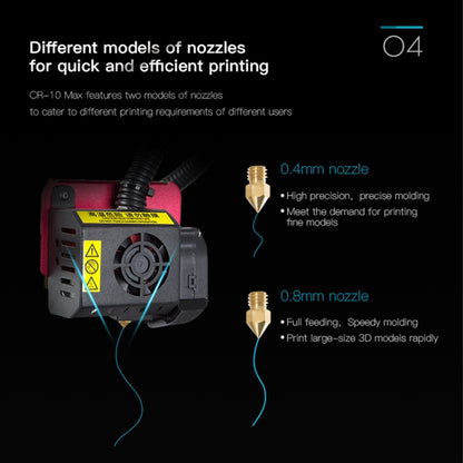 CREALITY CR-10 Max 750W Automatic Leveling Golden Triangle DIY 3D Printer, Print Size : 45 x 45 x 47cm, US Plug - 3D Printer by Creality | Online Shopping UK | buy2fix