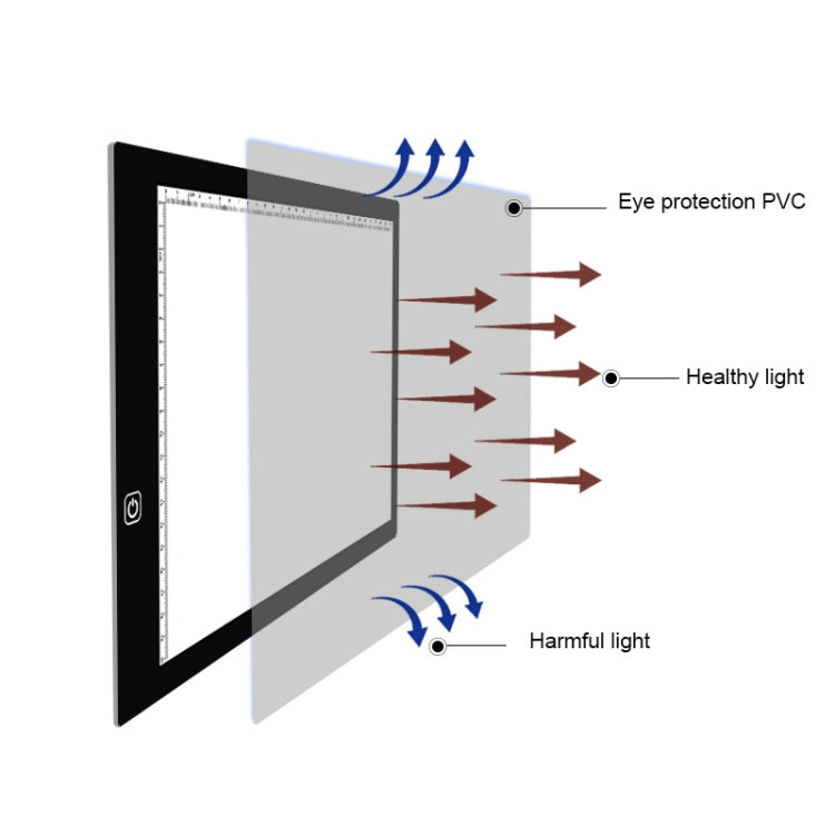 A4 Size LED Three Level of Brightness Dimmable Acrylic Copy Boards for Anime Sketch Drawing Sketchpad - Consumer Electronics by buy2fix | Online Shopping UK | buy2fix