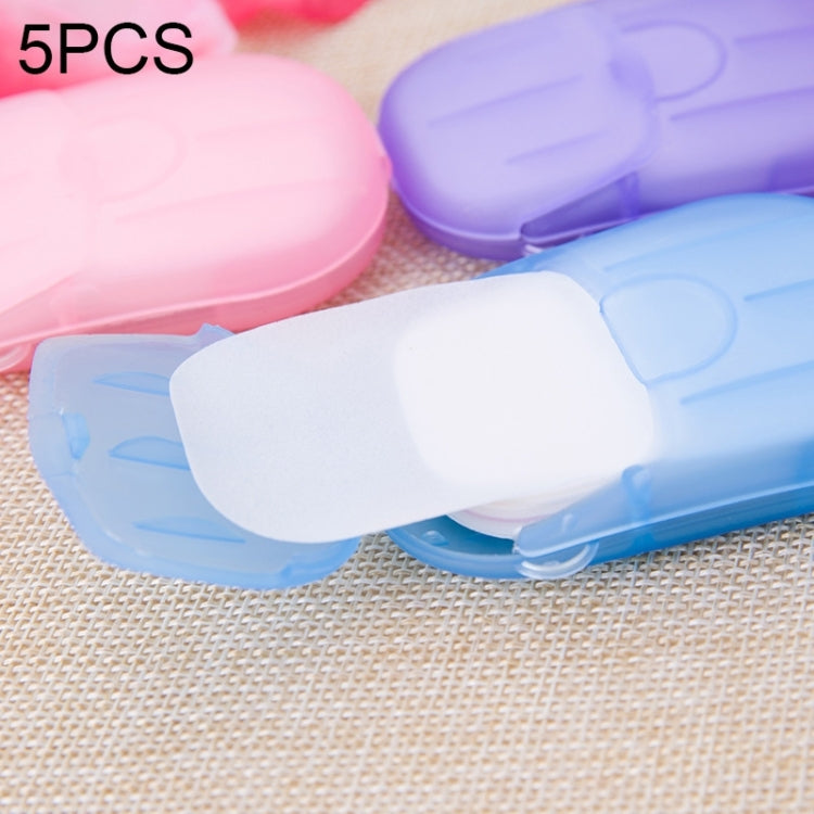 5 PCS Disposable Portable Travel Boxed Confetti Soap Mini Soap Paper, Random Color Delivery - Home & Garden by buy2fix | Online Shopping UK | buy2fix