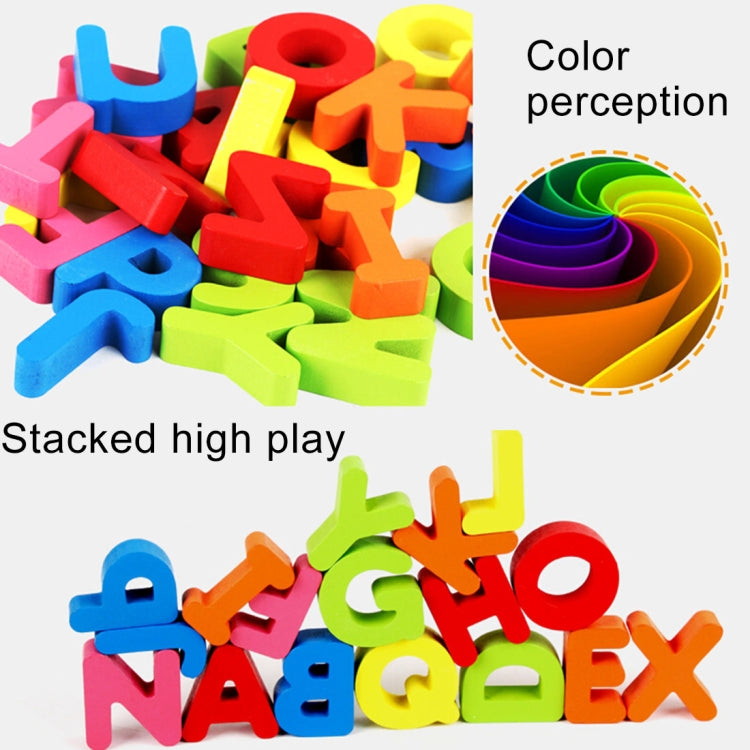 Baby Kids Wooden Puzzles Toys Educational Jigsaw Board Puzzle Toys Cognitive Plate(Capital Letter) - DIY Developmental Toys by buy2fix | Online Shopping UK | buy2fix