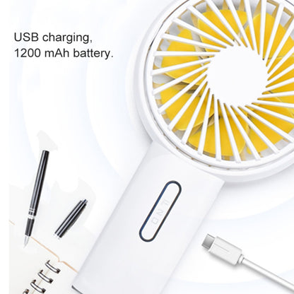 F20 Portable Adjustable Mini USB Charging Handheld Small Fan with 3 Speed Control (White) - Consumer Electronics by buy2fix | Online Shopping UK | buy2fix