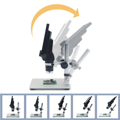 G1200 7 inch LCD Screen 1200X Portable Electronic Digital Desktop Stand Microscope, EU Plug - Digital Microscope by buy2fix | Online Shopping UK | buy2fix