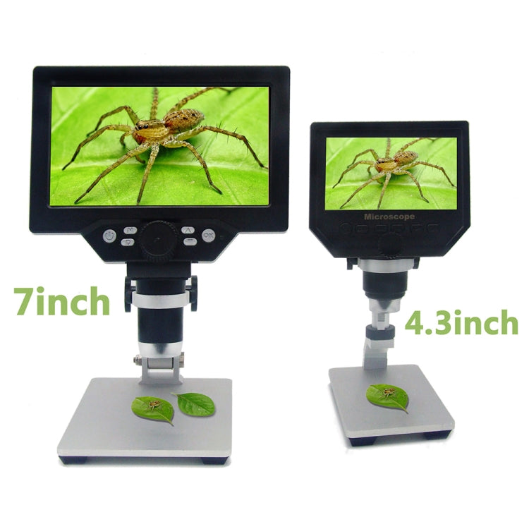 G1200 7 inch LCD Screen 1200X Portable Electronic Digital Desktop Stand Microscope, EU Plug - Digital Microscope by buy2fix | Online Shopping UK | buy2fix