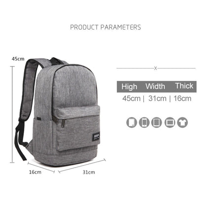 Universal Multi-Function Oxford Cloth Laptop Shoulders Bag Backpack with External USB Charging Port, Size: 45x31x16cm, For 15.6 inch and Below Macbook, Samsung, Lenovo, Sony, DELL Alienware, CHUWI, ASUS, HP(Grey) - Backpack by buy2fix | Online Shopping UK | buy2fix