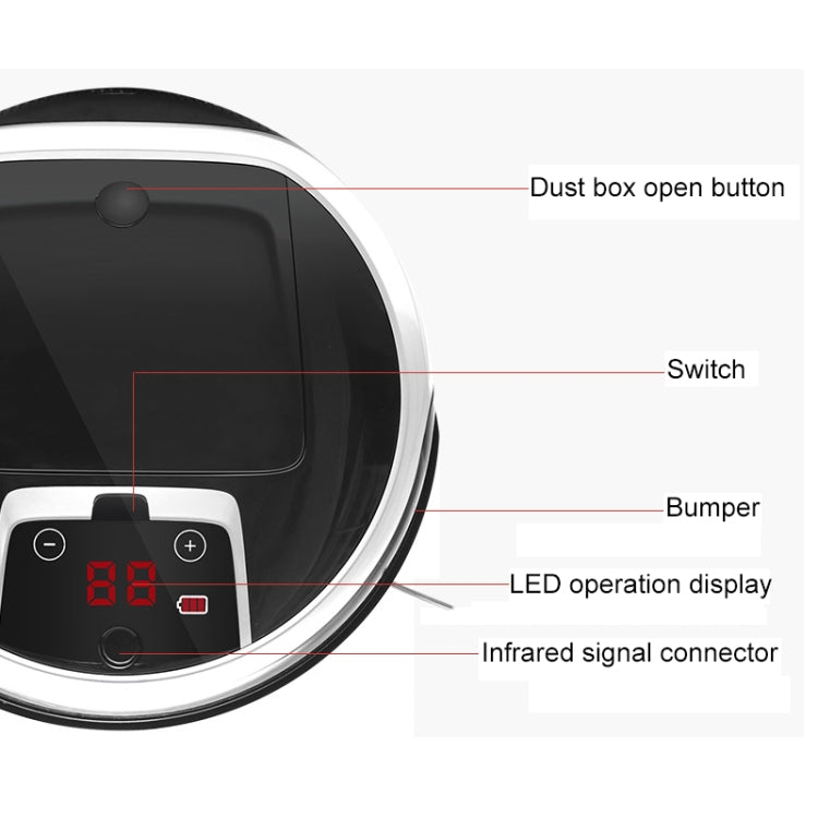 FD-3RSW(IIB)CS 1000Pa Large Suction Smart Household Vacuum Cleaner Clean Robot - Consumer Electronics by buy2fix | Online Shopping UK | buy2fix