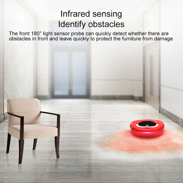 FD-RSW(C) Smart Household Sweeping Machine Cleaner Robot(Red) - Consumer Electronics by buy2fix | Online Shopping UK | buy2fix