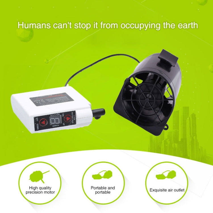 Portable Mini Waist Fan Cooling Fan USB Skin Cooler (Black) - Consumer Electronics by buy2fix | Online Shopping UK | buy2fix