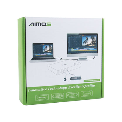 AIMOS AM-KM404K USB2.0 4 In 4 Out Switcher - Switch by buy2fix | Online Shopping UK | buy2fix