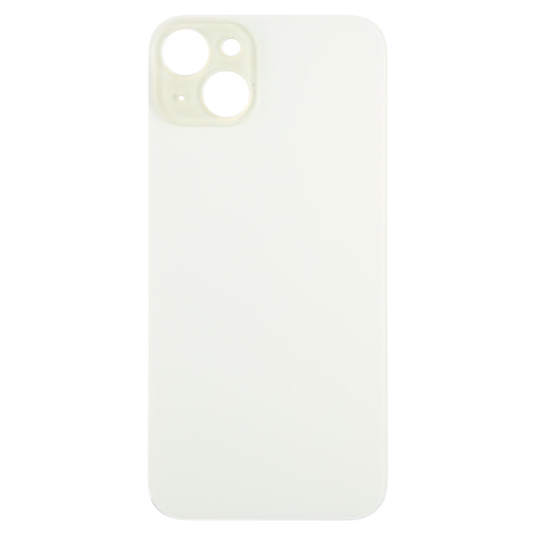 For iPhone 15 Plus Easy Replacement Big Camera Hole Glass Back Battery Cover(Yellow) -  by buy2fix | Online Shopping UK | buy2fix