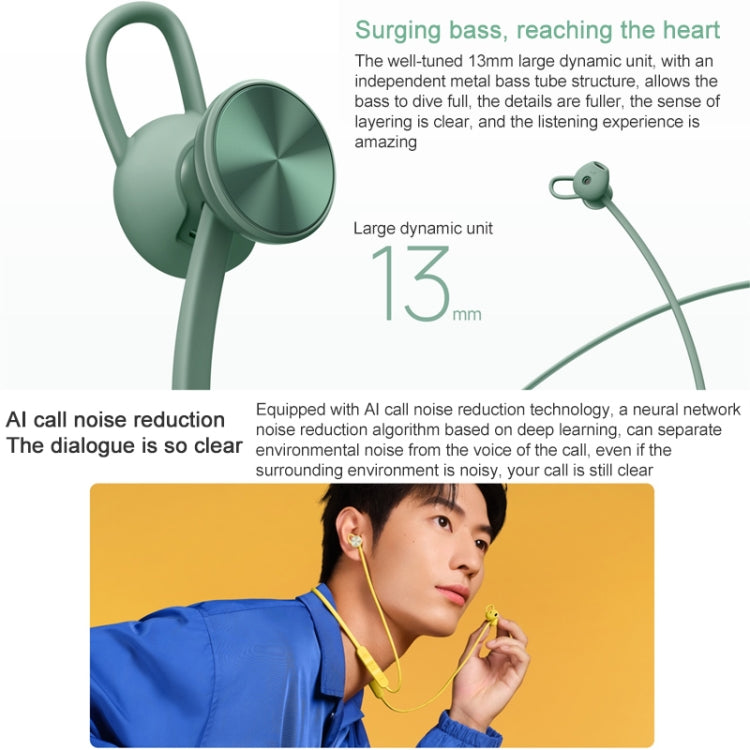 Original Huawei FreeLace Wireless Earphone Vibrant Edition (Muxi Yellow) - Neck-mounted Earphone by Huawei | Online Shopping UK | buy2fix