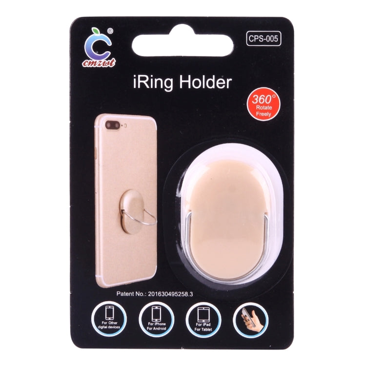 Cmzact CPS-005 Universal 360 Degrees Rotatable Plastic Ring Holder(Apricot) - Ring Holder by buy2fix | Online Shopping UK | buy2fix