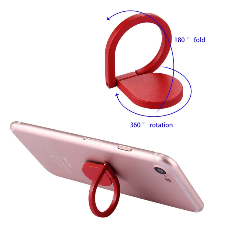 Universal 360 Degree Rotation Drops of water Style Ring Phone Holder Stand(Red) - Ring Holder by buy2fix | Online Shopping UK | buy2fix