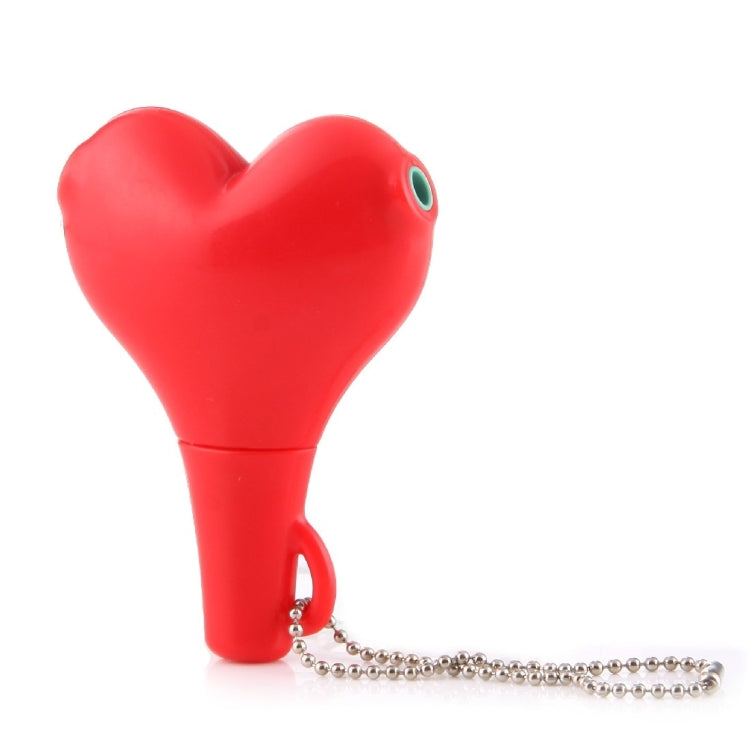 1 Male to 2 Females 3.5mm Jack Plug Multi-function Heart Shaped Earphone Audio Video Splitter Adapter with Key Chain for iPhone, iPad, iPod, Samsung, Xiaomi, HTC and Other 3.5 mm Audio Interface Electronic Digital Products(Red) - Splitter Adapter by buy2fix | Online Shopping UK | buy2fix