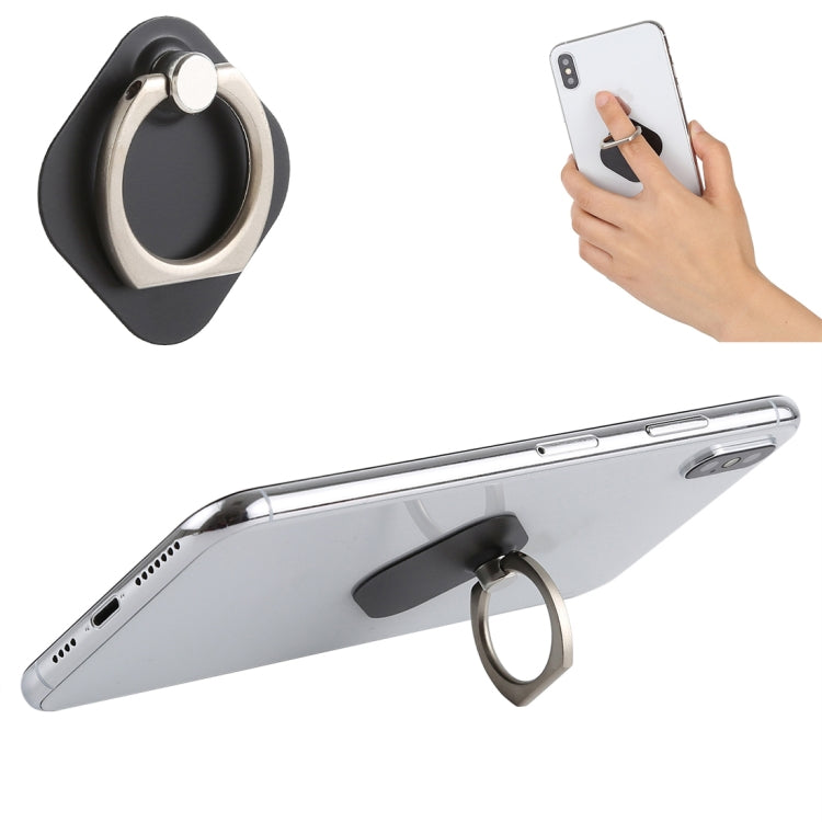 Ring Phone Metal Holder for iPad, iPhone, Galaxy, Huawei, Xiaomi, LG, HTC and Other Smart Phones (Black) - Ring Holder by buy2fix | Online Shopping UK | buy2fix