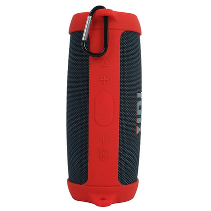 Speaker Portable Silicone Protective Cover with Shoulder Strap & Carabiner For JBL Charge 5(Red) - Protective Case by buy2fix | Online Shopping UK | buy2fix