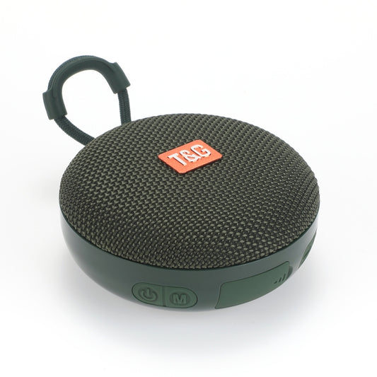 T&G TG352 Outdoor Portable Riding Wireless Bluetooth Speaker TWS Stereo Subwoofer, Support Handsfree Call / FM / TF(Army Green) - Mini Speaker by T&G | Online Shopping UK | buy2fix