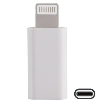 ENKAY Hat-Prince HC-6 Mini ABS USB-C / Type-C 3.1 to 8 Pin Port Connector Adapter(White) - Apple Accessories by ENKAY | Online Shopping UK | buy2fix