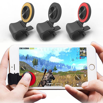 A9 Direct Mobile Clip Games Joystick Artifact Hand Travel Button Sucker with Ring Holder for iPhone, Android Phone, Tablet(Gold) - Handle Shooter by buy2fix | Online Shopping UK | buy2fix