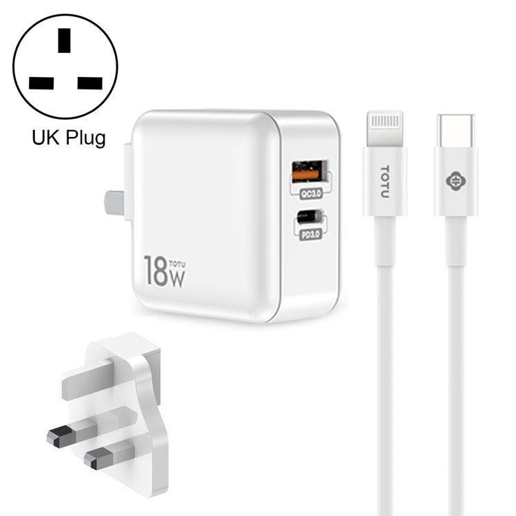 TOTUDESIGN HTY-0902000 Sharp Series Travel Charger Kit, UK Plug - Apple Accessories by TOTUDESIGN | Online Shopping UK | buy2fix