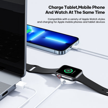 2 in 1 USB to 8 Pin + + Magnetic Watch Wireless Charger Data Cable, Cable Length: 1.2m - 2 in 1 Cable by buy2fix | Online Shopping UK | buy2fix