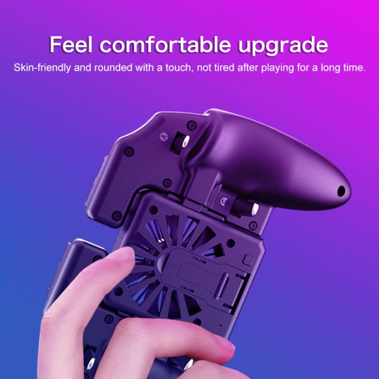 S-02 Six-finger Linkage Cool Wind Cooling Mobile Phone Gamepad with Bracket, Suitable for 4.7-6.5 inch Mobile Phones - Cooling Fan Radiator by buy2fix | Online Shopping UK | buy2fix