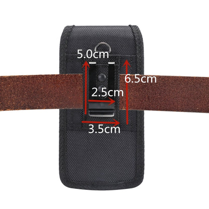 6.9 inch Universal Vertical Nylon Fabric Waist Bag  for Huawei Mate 20 X & Honor 8X Max, Xiaomi Max(Black) - More iPhone Cases by buy2fix | Online Shopping UK | buy2fix