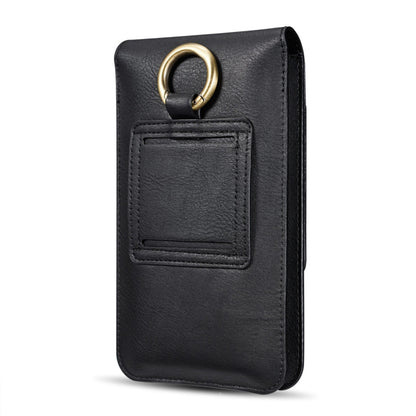 DG.MING Universal Cowskin Leather Protective Case Bag Waist Bag with Card Slots & Hook, For iPhone, Samsung, Sony, Huawei, Meizu, Lenovo, ASUS, Oneplus, Xiaomi, Cubot, Ulefone, Letv, DOOGEE, Vkworld, and other Smartphones Below 6.5 inch(Black) - More iPhone Cases by DG.MING | Online Shopping UK | buy2fix