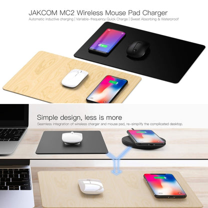 JAKCOM MC2 Wireless Fast Charging Mouse Pad, Support Qi Standard Mobile Phone Charging(Black) - Apple Accessories by JAKCOM | Online Shopping UK | buy2fix