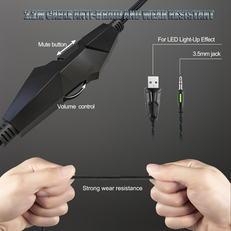 ONIKUMA K19 Single Plug Light Adjustable Gaming Headphone with Microphone(Black) - Multimedia Headset by ONIKUMA | Online Shopping UK | buy2fix