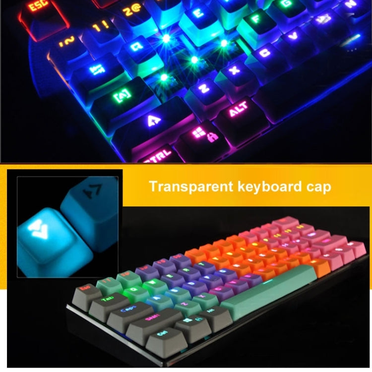 104 Keys Double Shot PBT Backlit Keycaps for Mechanical Keyboard(Orange) - Silicone / Sticker by buy2fix | Online Shopping UK | buy2fix