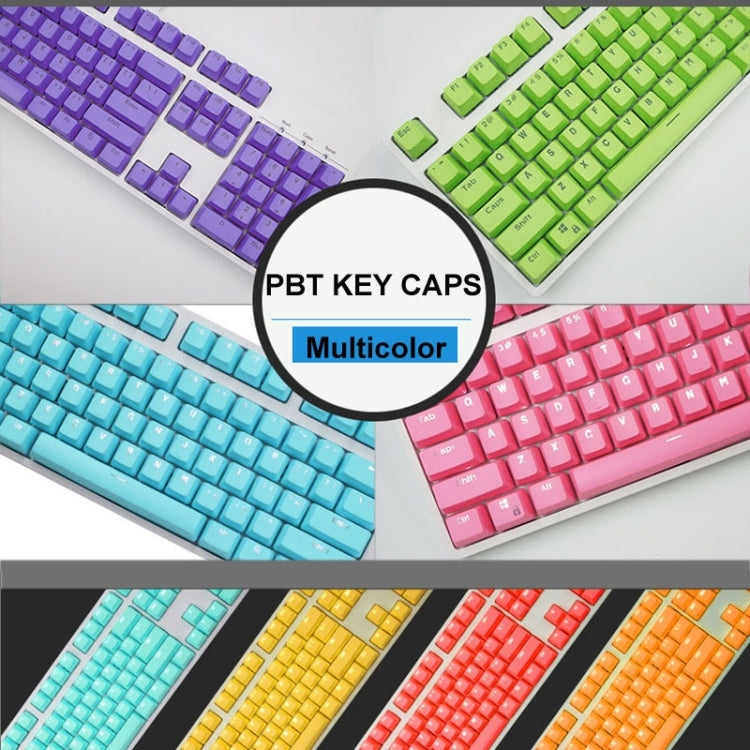 104 Keys Double Shot PBT Backlit Keycaps for Mechanical Keyboard(Blue) - Silicone / Sticker by buy2fix | Online Shopping UK | buy2fix
