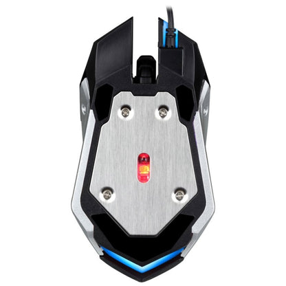 Chasing Leopard K1 USB 1600DPI Three-speed Adjustable LED Backlight Mute Wired Optical Gaming Mouse, Length: 1.3m(Jet Black) - Computer & Networking by Chasing Leopard | Online Shopping UK | buy2fix