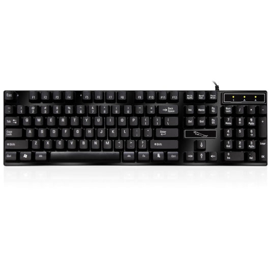 ZGB Q17 104 Keys USB Wired Suspension Gaming Office Keyboard for Laptop, PC(Black) - Wired Keyboard by buy2fix | Online Shopping UK | buy2fix