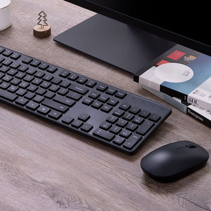 Original Xiaomi 2.4GHz Wireless Keyboard + Mouse Set for Notebook Desktop Laptop(Black) - Wireless Keyboard by Xiaomi | Online Shopping UK | buy2fix