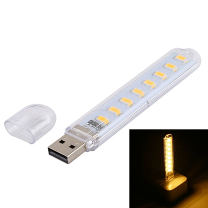 3W 8 LEDs 5730 SMD USB LED Book Light Portable Night Lamp, DC 5V (Warm White) - Others by buy2fix | Online Shopping UK | buy2fix