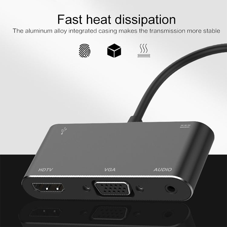 USB-C / Type-C to HDMI /VGA /USB 3.0 /PD Converter -  by buy2fix | Online Shopping UK | buy2fix