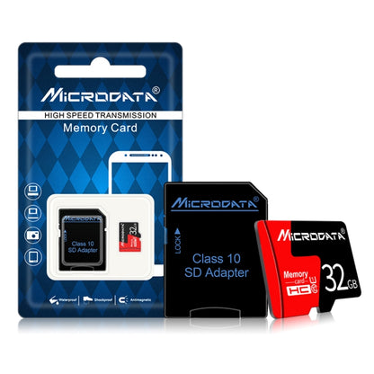 MICRODATA 32GB U1 Red and Black TF(Micro SD) Memory Card - Micro SD Card by MiCRODATA | Online Shopping UK | buy2fix