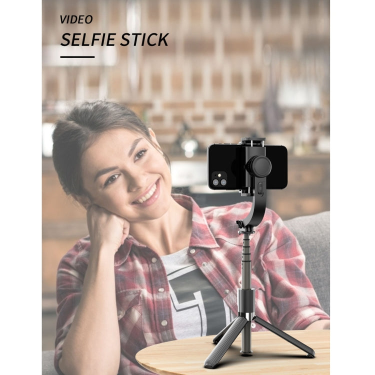 L08 Adjustable Gimbal Stabilize Bluetooth Self-timer Pole Tripod Selfie Stick(White) - Consumer Electronics by buy2fix | Online Shopping UK | buy2fix