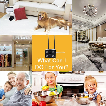 J-02100 1.0MP Dual Antenna Smart Wireless Wifi IP Camera, Support Infrared Night Vision & TF Card(64GB Max) - Security by buy2fix | Online Shopping UK | buy2fix