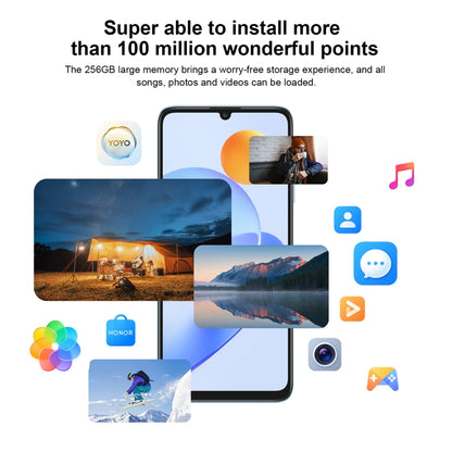 Honor Play7T RKY-AN10, 50MP Camera, 8GB+256GB, China Version, Dual Back Cameras, Side Fingerprint Identification, 6000mAh Battery, 6.74inch Magic UI 6.1 / Android 12  Dimensity 6020 Octa Core, Network: 5G, OTG, Not Support Google Play(Blue) - Honor by Huawei | Online Shopping UK | buy2fix
