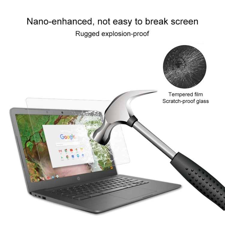 Laptop Screen HD Tempered Glass Protective Film for HP Chromebook 14 G5 14 inch -  by buy2fix | Online Shopping UK | buy2fix