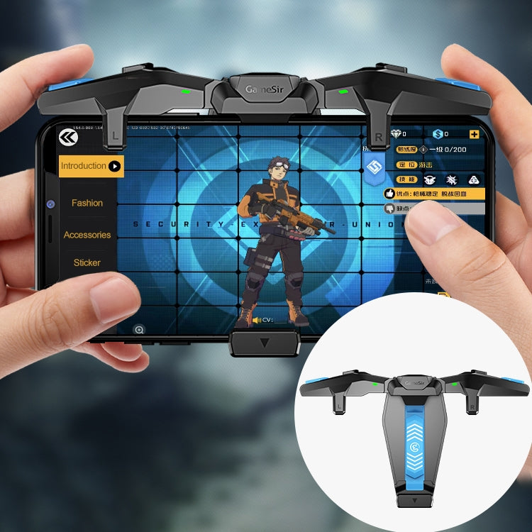 GameSir F4 Foldable Eagle Wing Shaped Physical Direct Connect Capacitor Gamepad Compatible with IOS & Android System Devices - GameSir Accessories by GameSir | Online Shopping UK | buy2fix